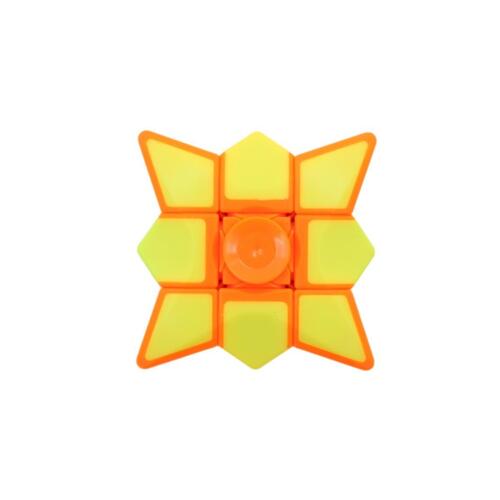 Fidget Toys Sensory ADHD Autism Stress Relief Hand Fidget Kids Adult  - [ Cube Spinner - Yellow/Orange]