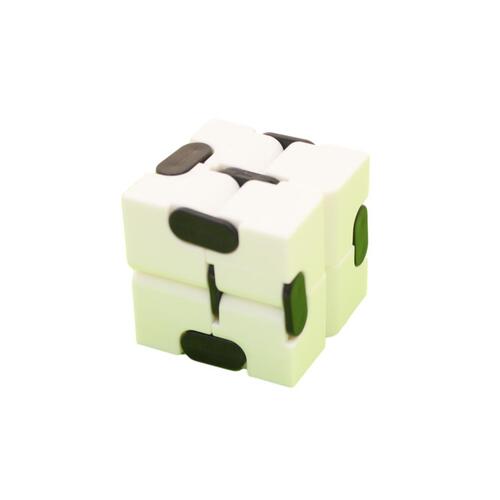 Fidget Toys Sensory ADHD Autism Stress Relief Hand Fidget Kids Adult  - [ Infinity Cube - White/Black]