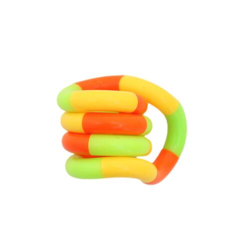 Fidget Toys Sensory ADHD Autism Stress Relief Hand Fidget Kids Adult  - [Tangle Twist - ORG YEL GRN]