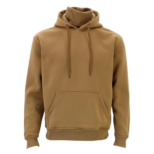 FIL Men's Pullover Hoodie Snood Face Mask Wrap Turtleneck Ninja Jumper Sweater [Size: S] [Colour: Sand]