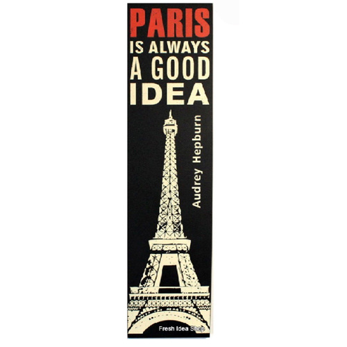 Vintage Wooden Wall Art Décor Plaque Audrey Hepburn Quote Paris Eiffel Tower [Plaque: Eiffel Tower]