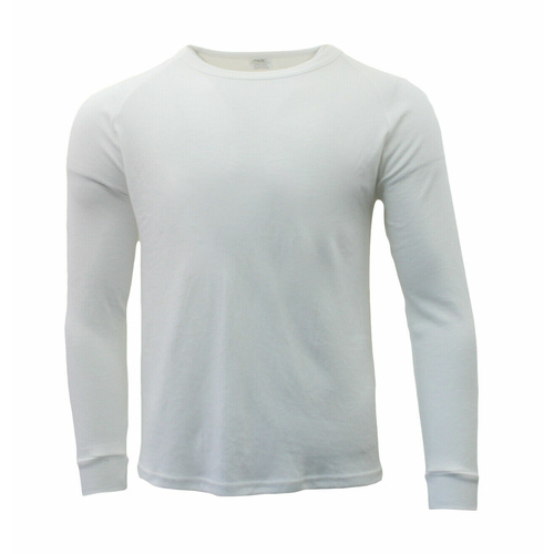 Men's Merino Wool Blend Long Sleeve Thermal Top Pants Long Johns Underwear S-2XL [Size: M] [Colour: Men's Top - Beige]