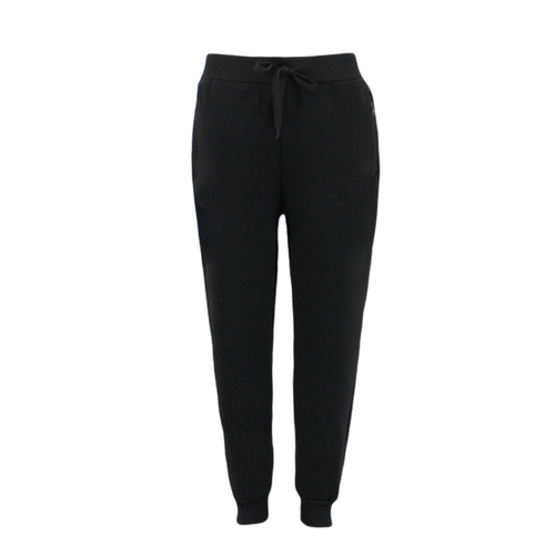 FIL Women's Track Pants Sherpa Fleece Lined Zipped Pockets Ladies Sweat Pants [Size: 10] [Colour: Black]