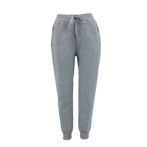 FIL Women's Track Pants Sherpa Fleece Lined Zipped Pockets Ladies Sweat Pants [Size: 8] [Colour: Light Grey]