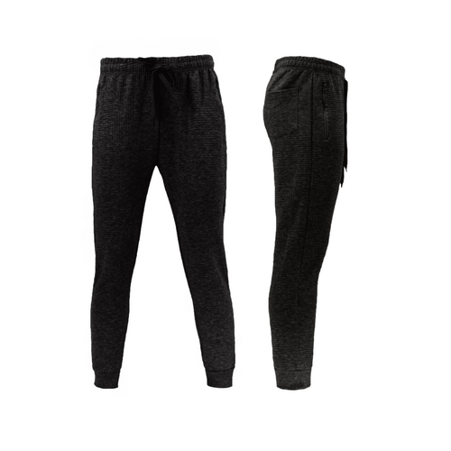 FIL Men's Lightweight Track Pants Jogger Trackies Sweats w Zip Pockets [Size: S] [Colour: Black]