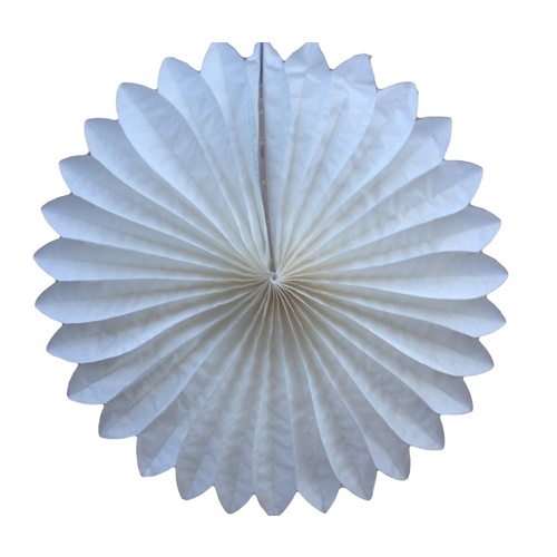 15-50 cm Fan Tissue Paper Pom Poms Party Balls Wedding Christmas Xmas Decoration [Colour: 50 cm ( 1 piece ) White]