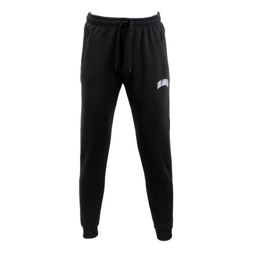 FIL Men's Fleece Track Pants Casual Gym Tracksuit Zipped Pockets LOS ANGELES [Size: S] [Colour: Black]
