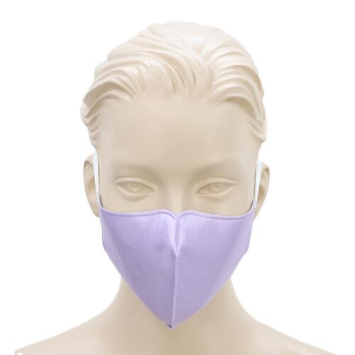 [Silky - Lavender] Adult Reusable Cloth Face Mask Cotton 3 Layers 3D Shaped Fabric Washable