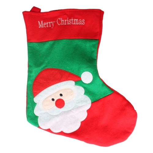 Christmas Xmas Red Stocking Present Gift Bag Santa Claus 42cm