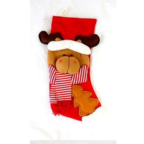 48 cm Santa Reindeer XmasChristmas Stocking Present Socks Home Wall Party Décor [Design: Reindeer]
