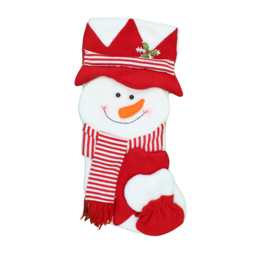 48 cm Santa Reindeer XmasChristmas Stocking Present Socks Home Wall Party Décor [Design: Snowman]