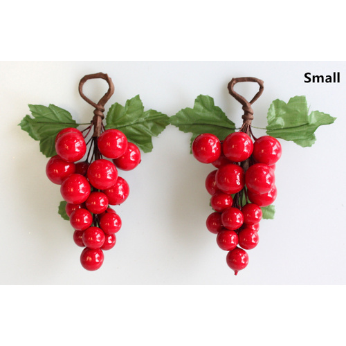 3-6 x Christmas Red Berry Pick Holly Branch Wreath Decoration Craft Décor  [Design: 6x S (13cm)]