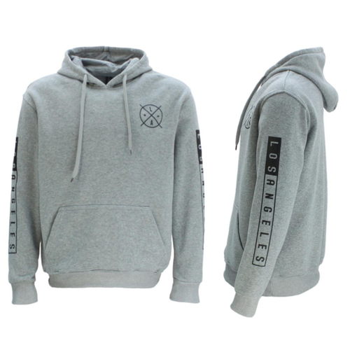 FIL Men's Adult Unisex Hoodie Jumper Pullover Casual Sports - Los Angeles B [Size: S] [Colour: Light Grey]