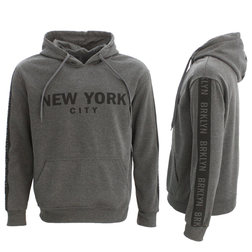 FIL Men's Adult Unisex Hoodie Jumper Pullover Casual Sports - New York City [Size: S] [Colour: Dark Grey]