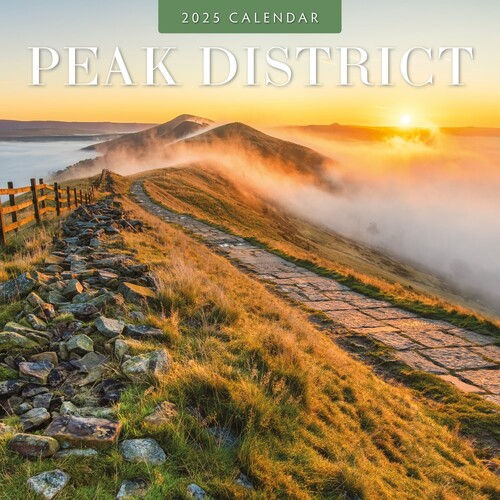 Peak District - 2025 Square Wall Calendar 16 month by Red Robin