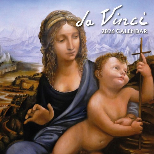Da Vinci - 2026 Red Robin Square Wall Calendar Monthly Planner