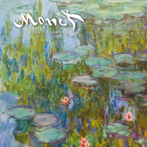 Monet - 2026 Red Robin Square Wall Calendar Monthly Planner