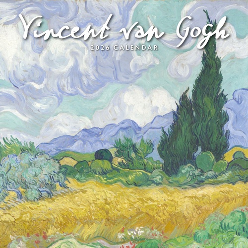Van Gogh - 2026 Red Robin Square Wall Calendar Monthly Planner