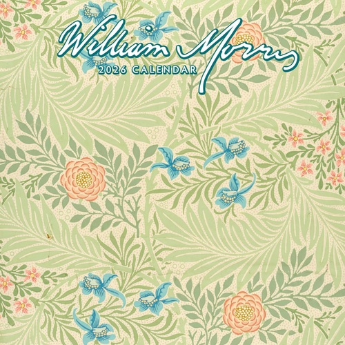 William Morris - 2026 Red Robin Square Wall Calendar Monthly Planner