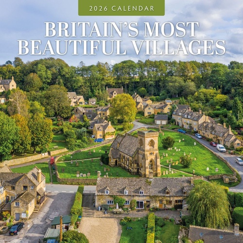 Britain's Most Beautiful Villages - 2026 Red Robin Square Wall Calendar Planner