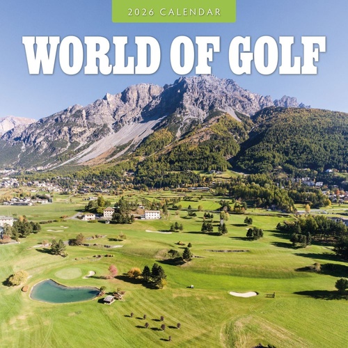 World of Golf - 2026 Red Robin Square Wall Calendar Monthly Planner