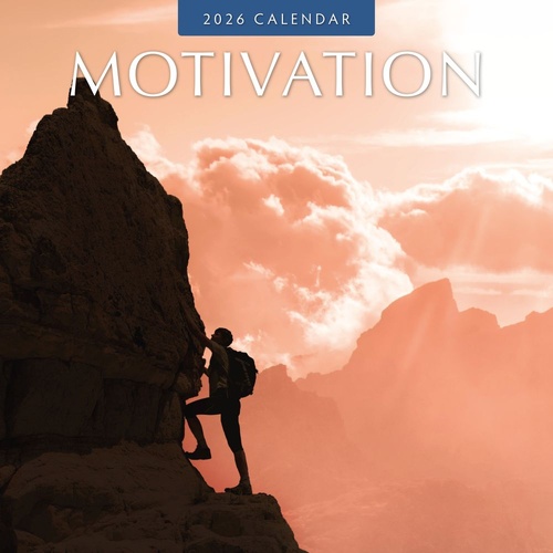 Motivation - 2026 Red Robin Square Wall Calendar Monthly Planner