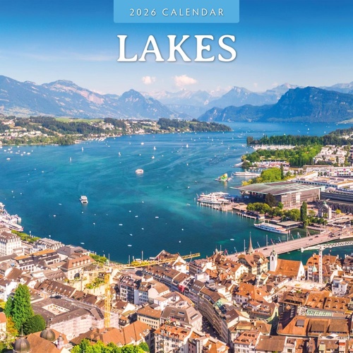 Lakes - 2026 Red Robin Square Wall Calendar Monthly Planner