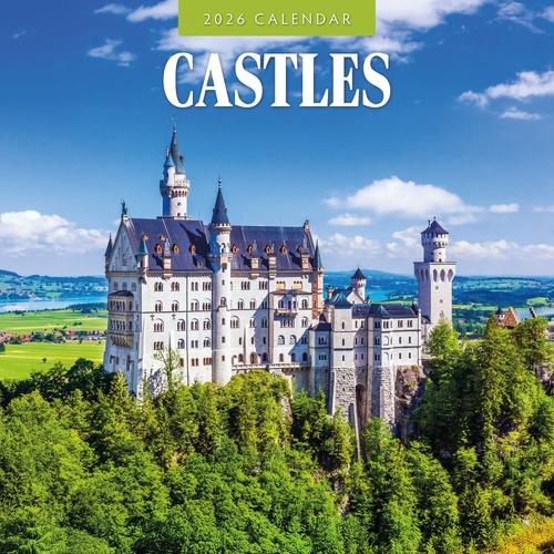 Castles - 2026 Red Robin Square Wall Calendar Monthly Planner