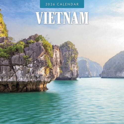 Vietnam - 2026 Red Robin Square Wall Calendar Monthly Planner