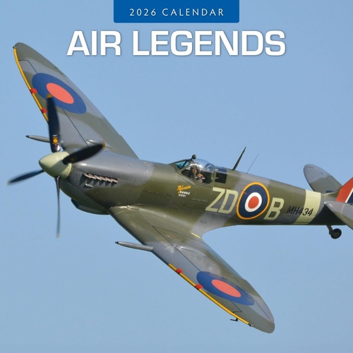 Air Legends - 2026 Red Robin Square Wall Calendar Monthly Planner