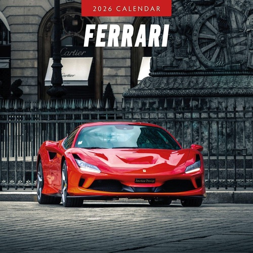 Ferrari - 2026 Red Robin Square Wall Calendar Monthly Planner
