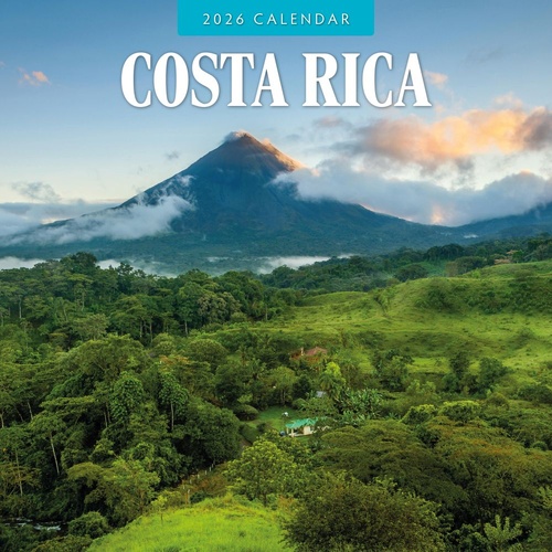 Costa Rica - 2026 Red Robin Square Wall Calendar Monthly Planner