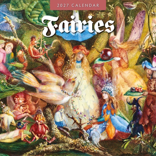 Fairies - 2027 Red Robin Square Wall Calendar Monthly Planner