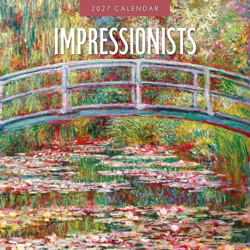 Impressionists - 2027 Red Robin Square Wall Calendar Monthly Planner