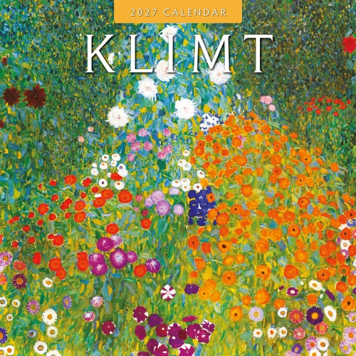 Klimt - 2027 Red Robin Square Wall Calendar Monthly Planner