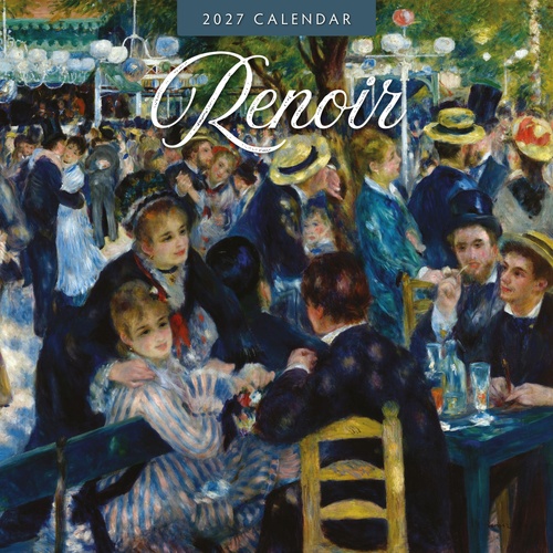 Renoir - 2027 Red Robin Square Wall Calendar Monthly Planner