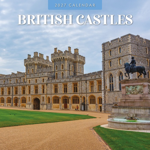 British Castles - 2027 Red Robin Square Wall Calendar Monthly Planner