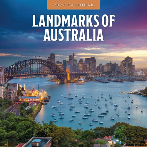 Landmarks of Australia - 2027 Red Robin Square Wall Calendar Planner