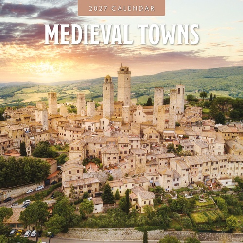 Medieval Towns - 2027 Red Robin Square Wall Calendar Monthly Planner