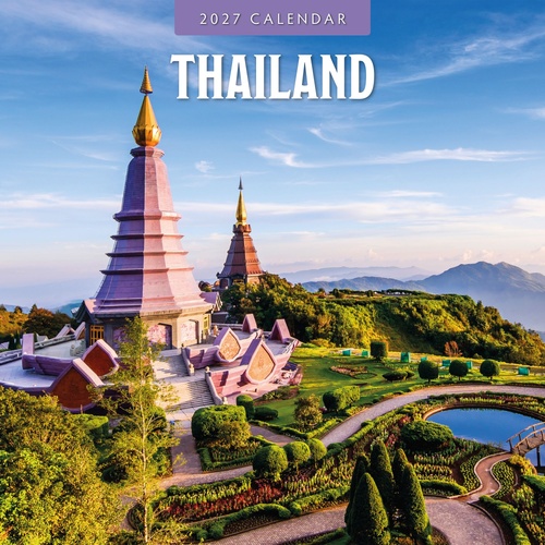 Thailand - 2027 Red Robin Square Wall Calendar Monthly Planner