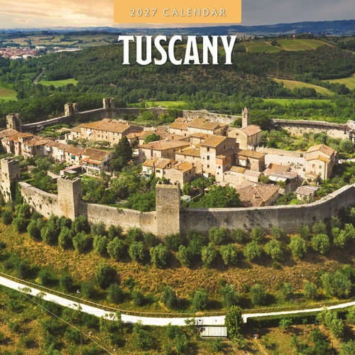Tuscany - 2027 Red Robin Square Wall Calendar Monthly Planner