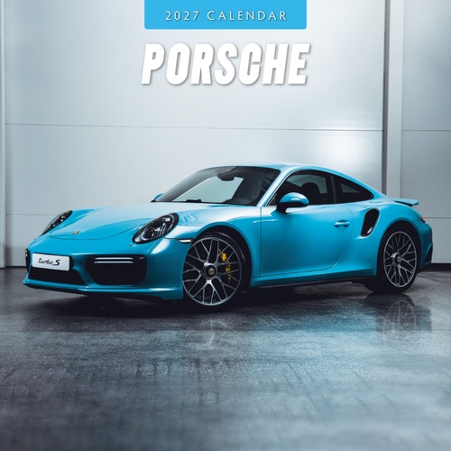 Porsche - 2027 Red Robin Square Wall Calendar Monthly Planner