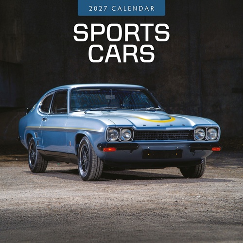 Sports Cars - 2027 Red Robin Square Wall Calendar Monthly Planner