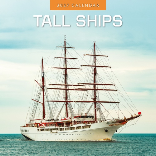 Tall Ships - 2027 Red Robin Square Wall Calendar Monthly Planner