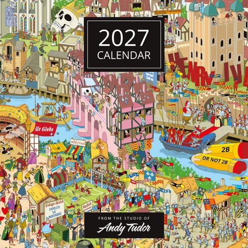 Andy Tudor Puzzle Artwork  - 2027 Red Robin Square Wall Calendar Planner
