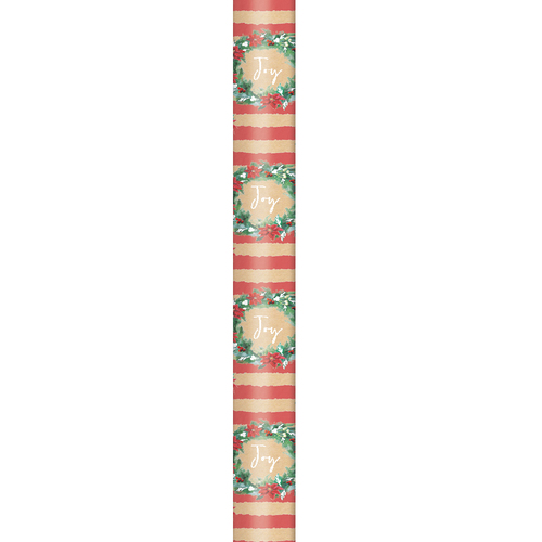 Christmas Kraft Gift Wrap Rolls Wrapping Paper 2m x 70cm Festive Xmas [Design: A]