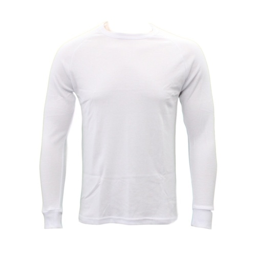 Men's Women's Cotton Long Sleeve Thermal Top Pants Leggings Long Johns Underwear [Size: M] [Colour: Men's Top - Beige]