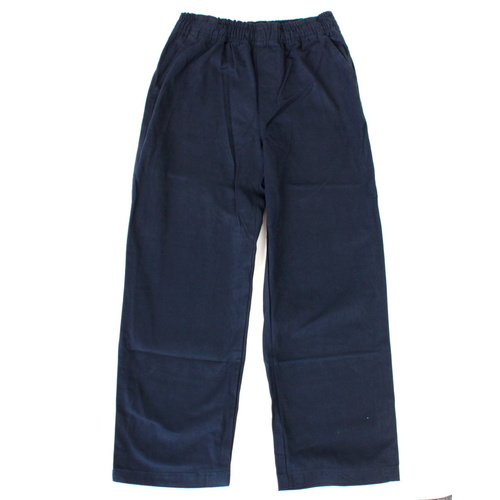 Kids Quality School Pants 100% Cotton Elastic Waist Boys Girls 4 6 8 10 12 14 16 [Colour: Navy] [Size: 10] 