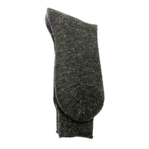 1/6 pairs Thick Merino Wool Blend Woolen Warm Heavy Duty Winter Thermal Socks [Size:  11-14] [Colour: Dark Grey (6 pairs)]