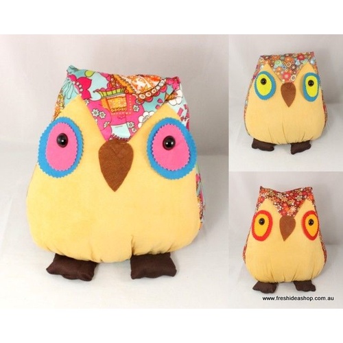 Adorable Soft Toy Stuffed Animal Room Décor Cushion Vibrant Patterns - Owl 32cm 